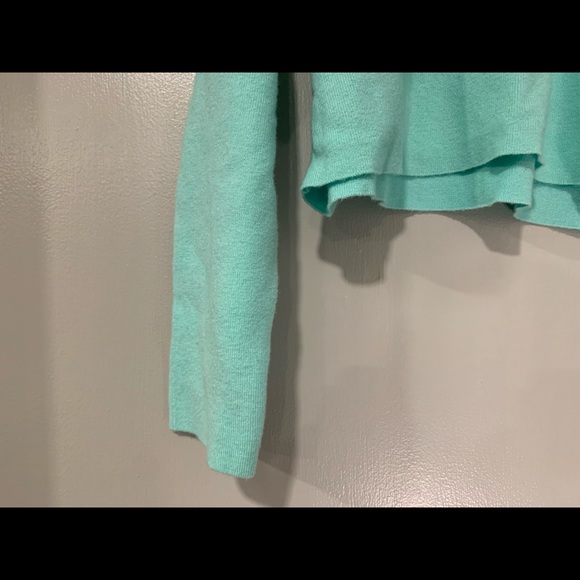 Mint-colored FOREVER 21 crop sweater, size medium. Never used. - Picture 3 of 3